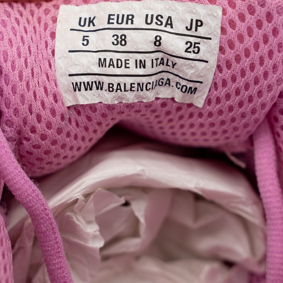 size 38 EU / 8 US Balenciaga Phantom Sneakers Pink Mesh - Picture 14 of 16